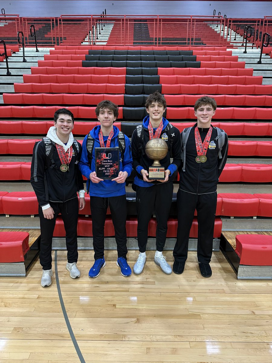Congratulations to John, Emery, Harry &amp; Hunter on making the All-Tournament Team. Emery was also named MVP.