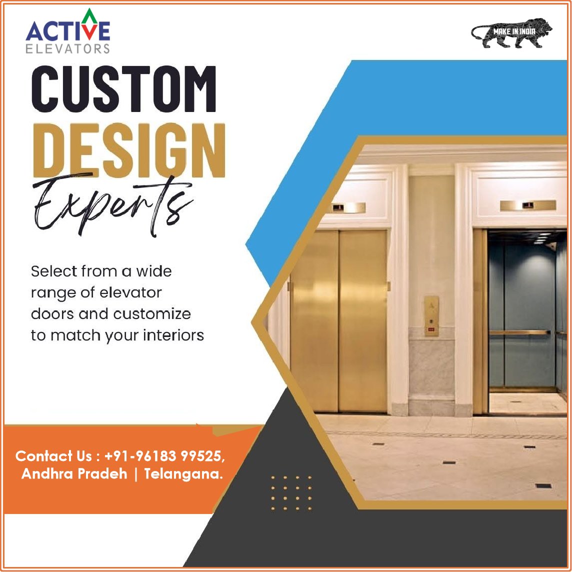 ACTIVEELEVATOR1's tweet image. CUSTOM DESIGN EXPERTS BY "ACTIVE ELEVATORS"  #activeelevators #activeelevatorsap #activeelevatorshyd #activeelevatorshyderabad #customized #design #premiumelevators  #construction #elevatorinstallation #andhrapradesh #telengana #hyderabad a #makeinindia #since1999 ⏫🚻⏬.