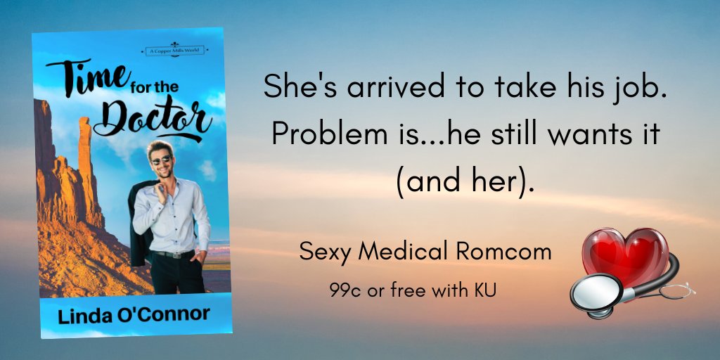What do you do if you’re a hard-working doctor and you’ve been “asked” to take time off? You procrastinate leaving because the replacement is a sexy doctor ;) Pick up a copy of this fun #smalltown #romcom!
✶Time for the Doctor✶
amazon.com/dp/B07JLKJK3F
#KU #99c