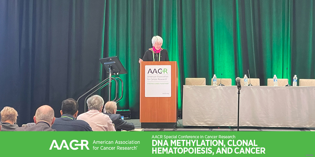AACR (@aacr) on Twitter photo #AACRmethylation25 cochair Margaret A. Goodell welcomes attendees to the AACR Conference on DNA Methylation, Clonal Hematopoiesis, and Cancer this evening in San Diego.
<a href="/Goodell_Lab/">Peggy Goodell</a> #AACRmethylation25 cochair Margaret A. Goodell welcomes attendees to the AACR Conference on DNA Methylation, Clonal Hematopoiesis, and Cancer this evening in San Diego.
<a href="/Goodell_Lab/">Peggy Goodell</a>