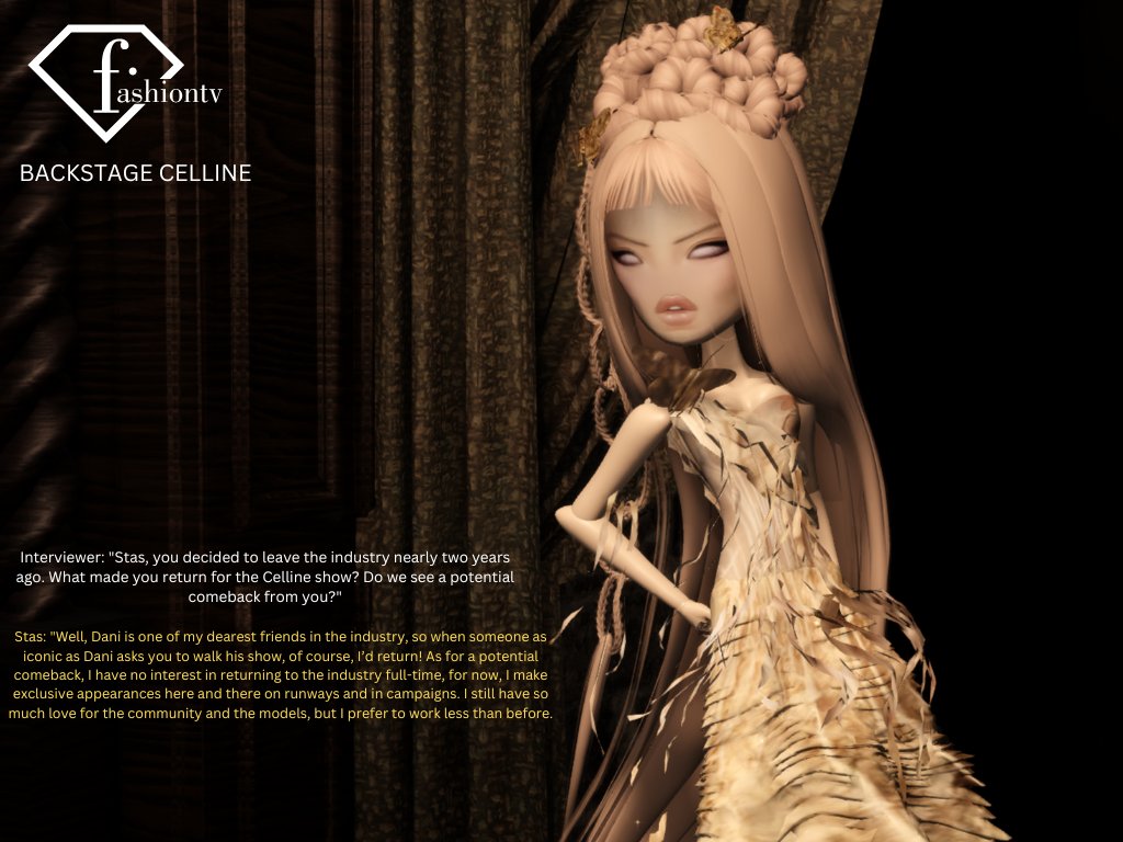 Russian Top-Model Stasiya Roslyakova spotted at Celline Fittings after leaving the industry in 2023. Roslyakova gives FashionTV a quick recap of her absence after this long.