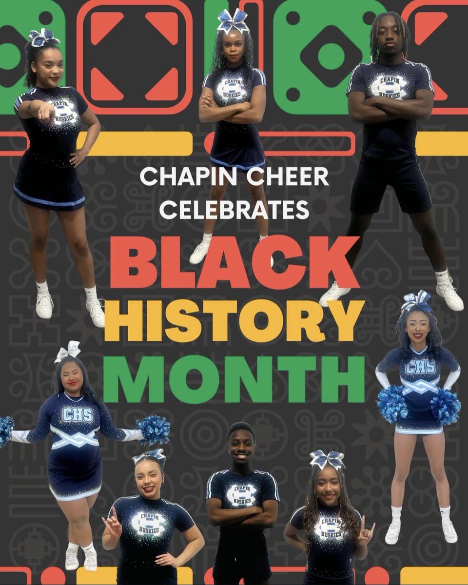 Chapin Cheer is excited and proud to celebrate Black History Month! "The time is always right to do what is right." Dr. M.L.K. Jr.💙🐾