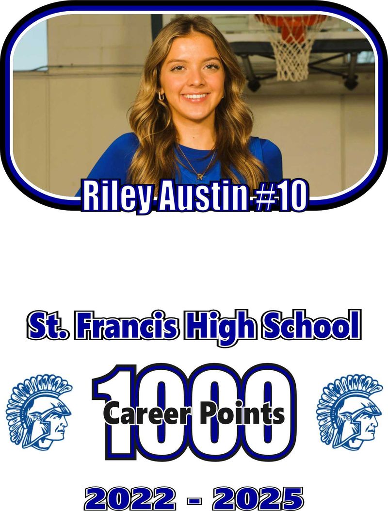 Senior Riley Austin joins the Spartans 1,000-point club! Last Spartan to do so was Kate Chaparro in 2021. Congrats Riley!