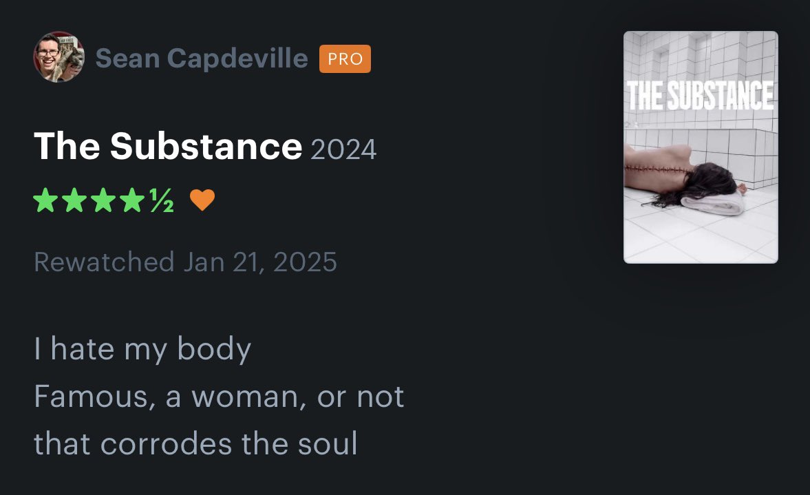 SCapdeville's tweet photo. I watched 43 movies in January. I also wrote a haiku for each one. Because.

Most are just light, succinct reviews, but some are poems I’m kinda proud of!

You can read them all (including future ones) on my Letterboxd: 
https://t.co/hmLhcxmKIP https://t.co/I8ehRhh4Eb