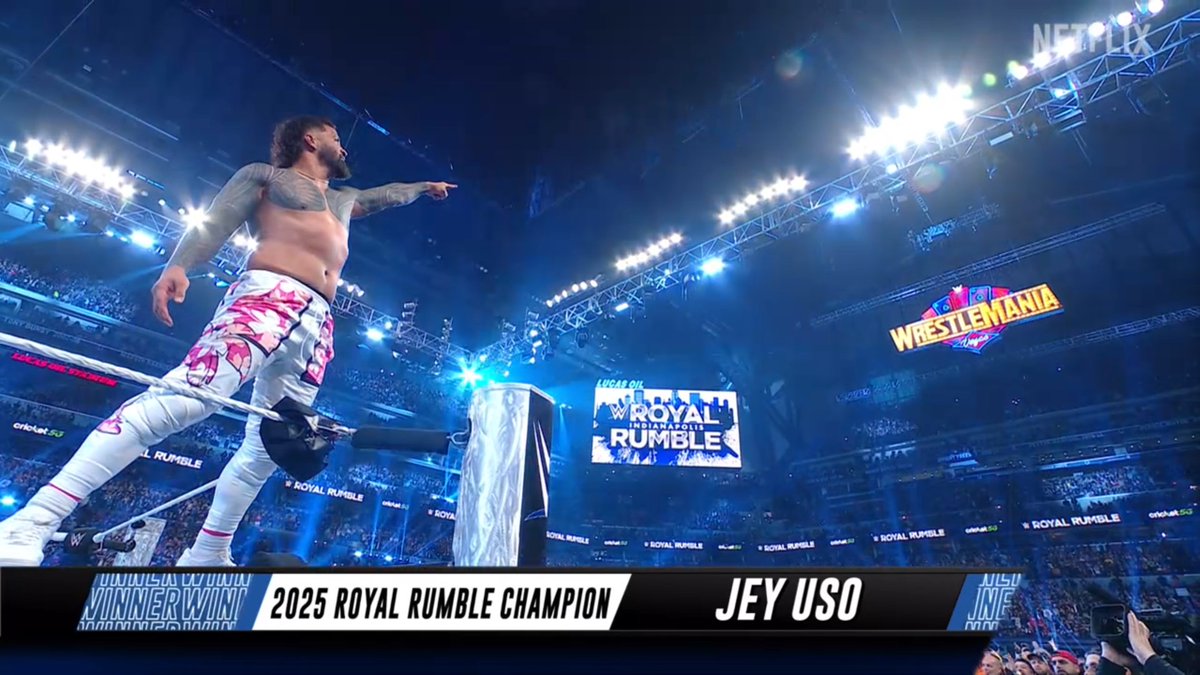 Jey Uso is going to WrestleMania.  

This is a big slap in the face to all those clowns in this community who talk shit about him.  

WOW.......JUST WOW.  

JEY USO DESERVED IT. 👏🔥  

#RoyalRumble