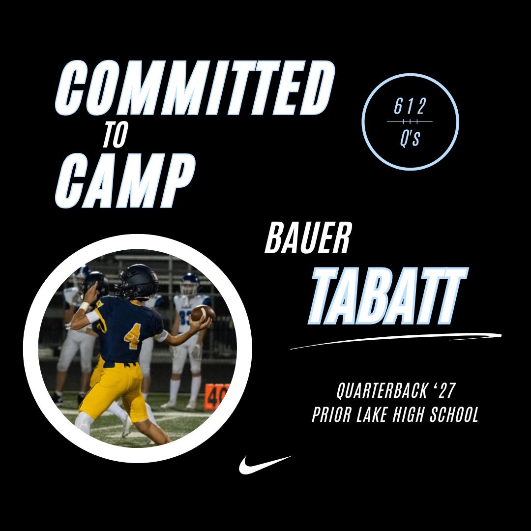 I’m excited to attend the 612 skills camp! <a href="/612Qs/">612 Quarterbacks</a>