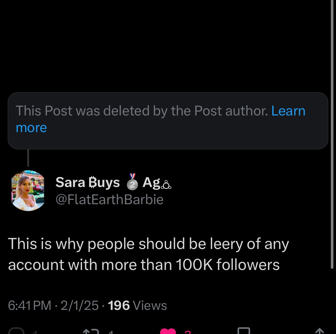 FlatEarthBarbie's tweet photo. He deleted his post because he only now just realized a huge percentage of followers &amp; trutthers are flat earthers and we filled up his comments https://t.co/HdIhIVm7fE