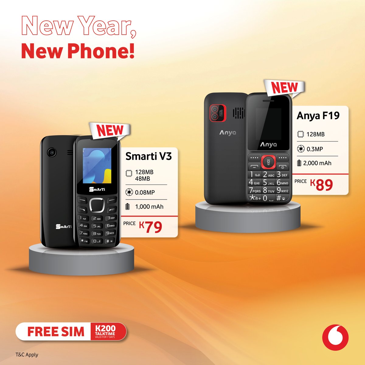 Vodafone_PNG's tweet image. 💥 Affordable Phones &amp;amp; FREE SIM from Vodafone!

Stay connected without spending big with our #ButtonPhone specials! 📱✨

🎁 Plus, get a FREE SIM and K200 TalkTime to start talking &amp;amp; texting instantly! 📞💬

#SupaSavings #VodafonePNG #TogetherWeCan