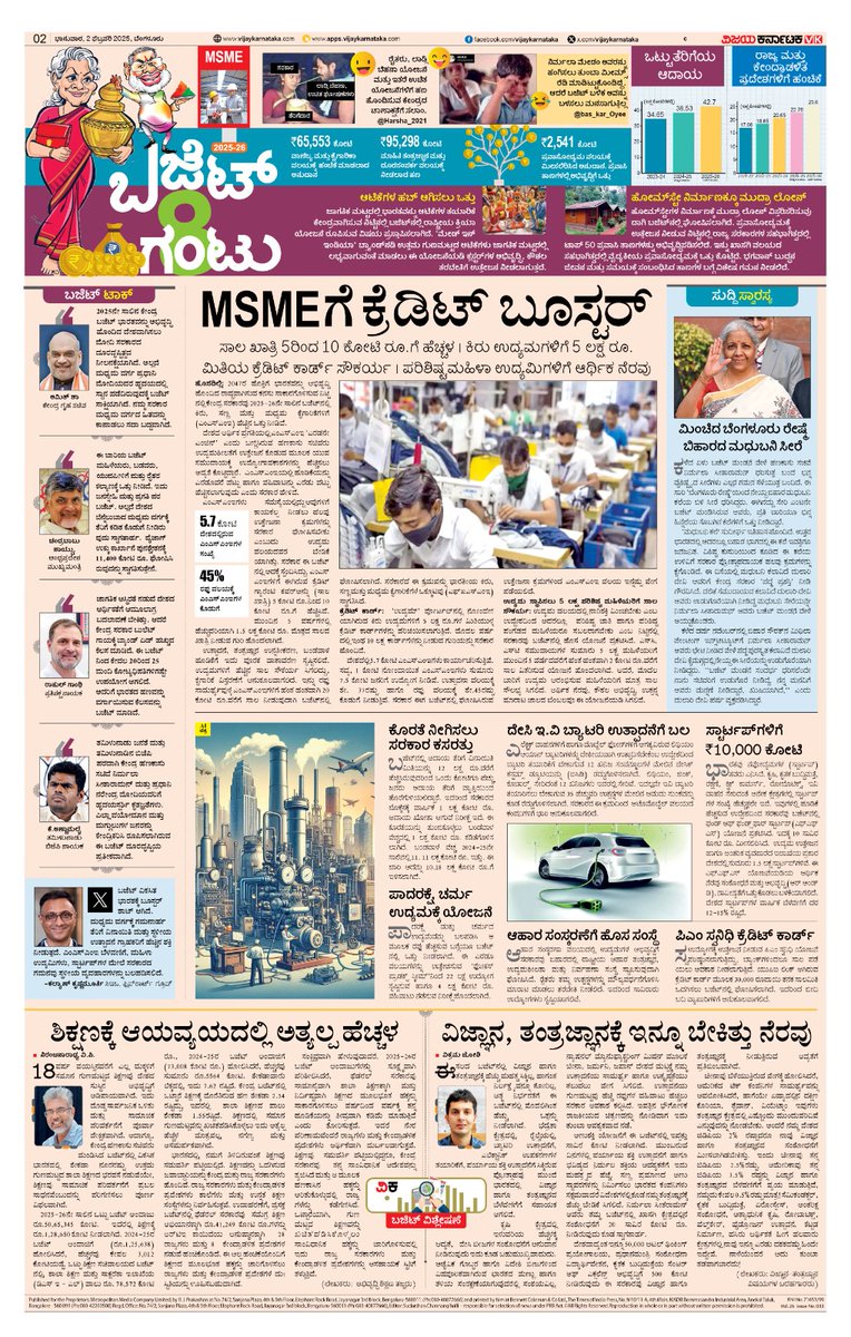 It is Vijaya Karnataka-
VK'S Budget. 
We have equated it not only with Kumbha,but also with 6 generations between 1946-2025 and tomorrow's,
How is the idea ?
<a href="/Vijaykarnataka/">vijaykarnataka</a>
<a href="/Sudarshanvk2/">Sudarshan Channangihalli</a> <a href="/deepaksaluja80/">Deepak saluja</a> <a href="/narendramodi/">Narendra Modi</a> <a href="/PMOIndia/">PMO India</a> <a href="/nsitharaman/">Nirmala Sitharaman</a> <a href="/blsanthosh/">B L Santhosh</a> <a href="/kolgarkeerthi/">Keerthi Kolgar</a> <a href="/RajeevaVK/">Rajeeva C J</a>