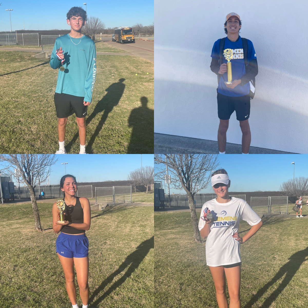 ClemensTennis's tweet photo. Clemens Varsity Team traveled to College Station this weekend and competed in the @ConsolTennis tournament. Lots of competition and a great weekend of team building. Looking forward to the rest of the spring!  @SamuelClemensHS @SCUCISD @scbuffalostrong https://t.co/OocbRILx7I