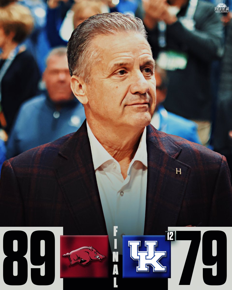 TheFieldOf68's tweet photo. 🚨 CAL RETURNS TO RUPP AND WALKS AWAY WITH THE WIN 🚨

WHAT a game for @RazorbackMBB 👀🔥 https://t.co/vSMMk1oEPv