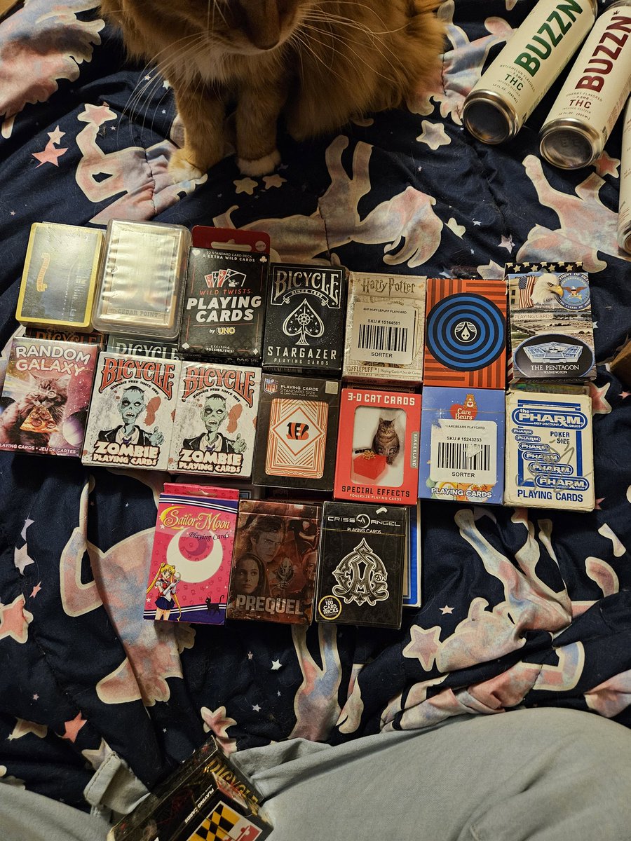andystigerblood's tweet photo. @JakePittsBVB my playing card collection. 45 decks and counting! https://t.co/LZdwp6jSAg