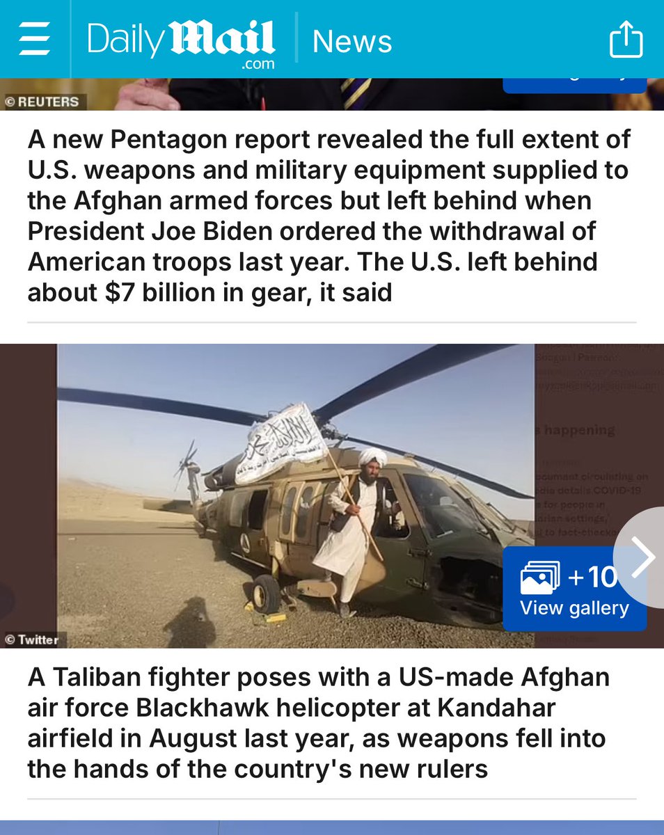 Anon3617's tweet photo. #Blackhack #Apache I was just thinking about how in 2021 a lot of US equipment was left in Afghanistan.  Just stating a fact and not making any unfounded statements. https://t.co/nq4IvDDLwU
