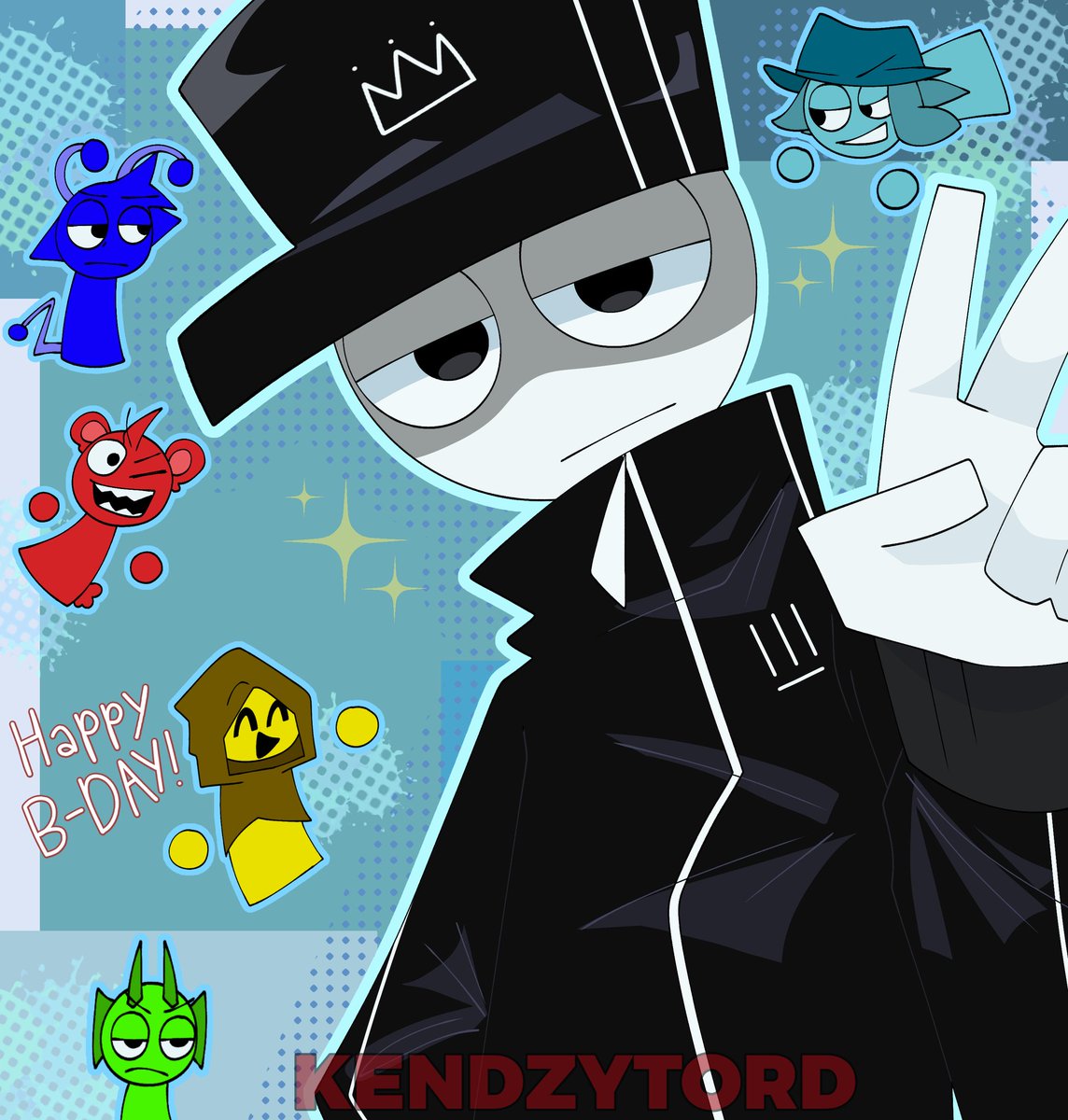 Happy Birthdayyayayayayya!!🥳🥳 Here's a silly art, mwuehehe