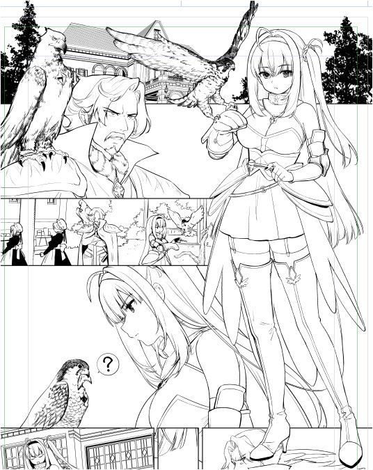 《神の手》第四話の主役
女騎士マンダリンです!

(子供の時、ハヤブサを飼ったことがあるんだよね。) 