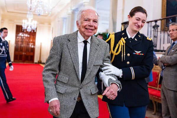 Last month, Capt. #LOBACH escorted fashion designer <a href="/RalphLauren/">Ralph Lauren</a> at the White House when he received his Presidential Medal of Freedom.