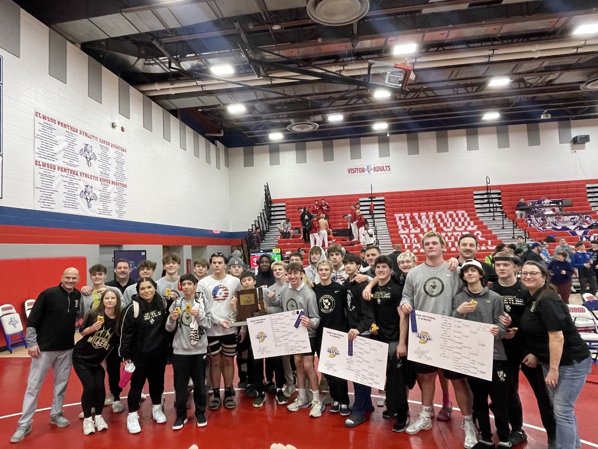 Back-2-Back IHSAA 🤼‍♂️Sectional Team Champions!!! Qualified 12 🤼‍♂️ to Regionals!!! Miller 🤼‍♂️ BOOM!!!!!