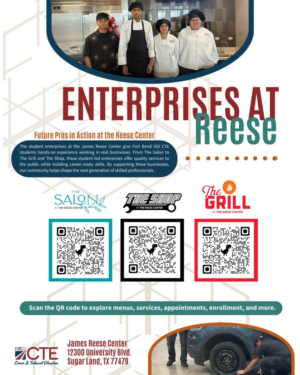February is Career &amp; Technical Education (CTE) Month! ✨

CTE Month is a time to celebrate the incredible opportunities that prepare students for high-demand careers through hands-on experience, industry certifications, and real-world skills. At Fort Bend ISD, we are committed to