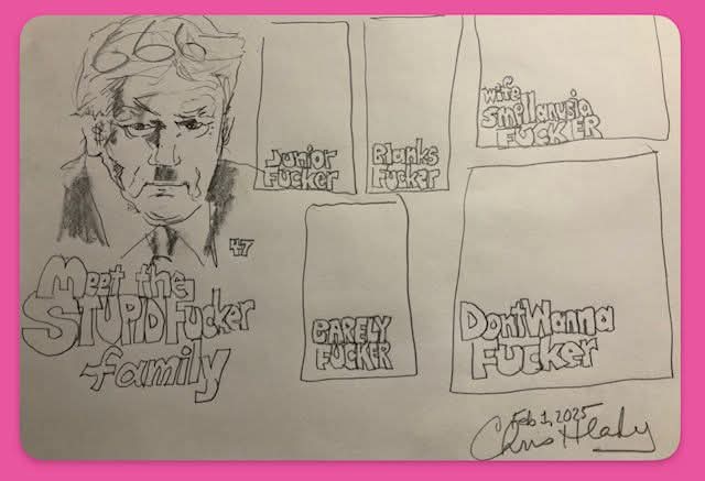 chrishlady's tweet photo. Meet the 47th President and his family. #thestupidfs https://t.co/FGq2MhgA8y
