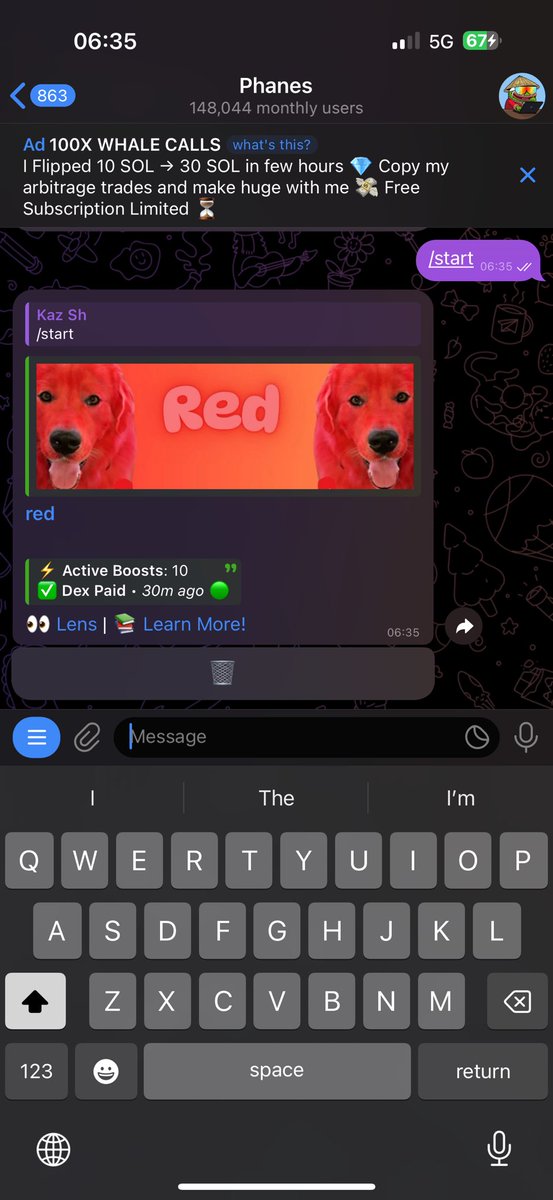 gemhunterNFTDeg's tweet photo. Dex paid π₯π₯π₯
$red #solanamemecoin
#PumFunLaunch
Ca
CtvgVYfZeScchuPXfKDd8euBSEDffmZnH9Ub1rvhpump https://t.co/feaFLl1ErI