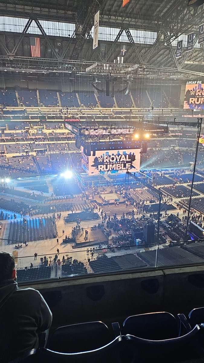 ImNeroz's tweet photo. This was one hell of a #ROYALRUMBLE Indy crowd was amazing. Will go to the next PLE here. https://t.co/yKoR9GeFOC