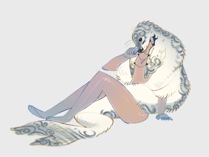 #georgeindressesweek #gnffanart Selkie (day 7: ocean) okay it doesn't even look like a dress whatev 