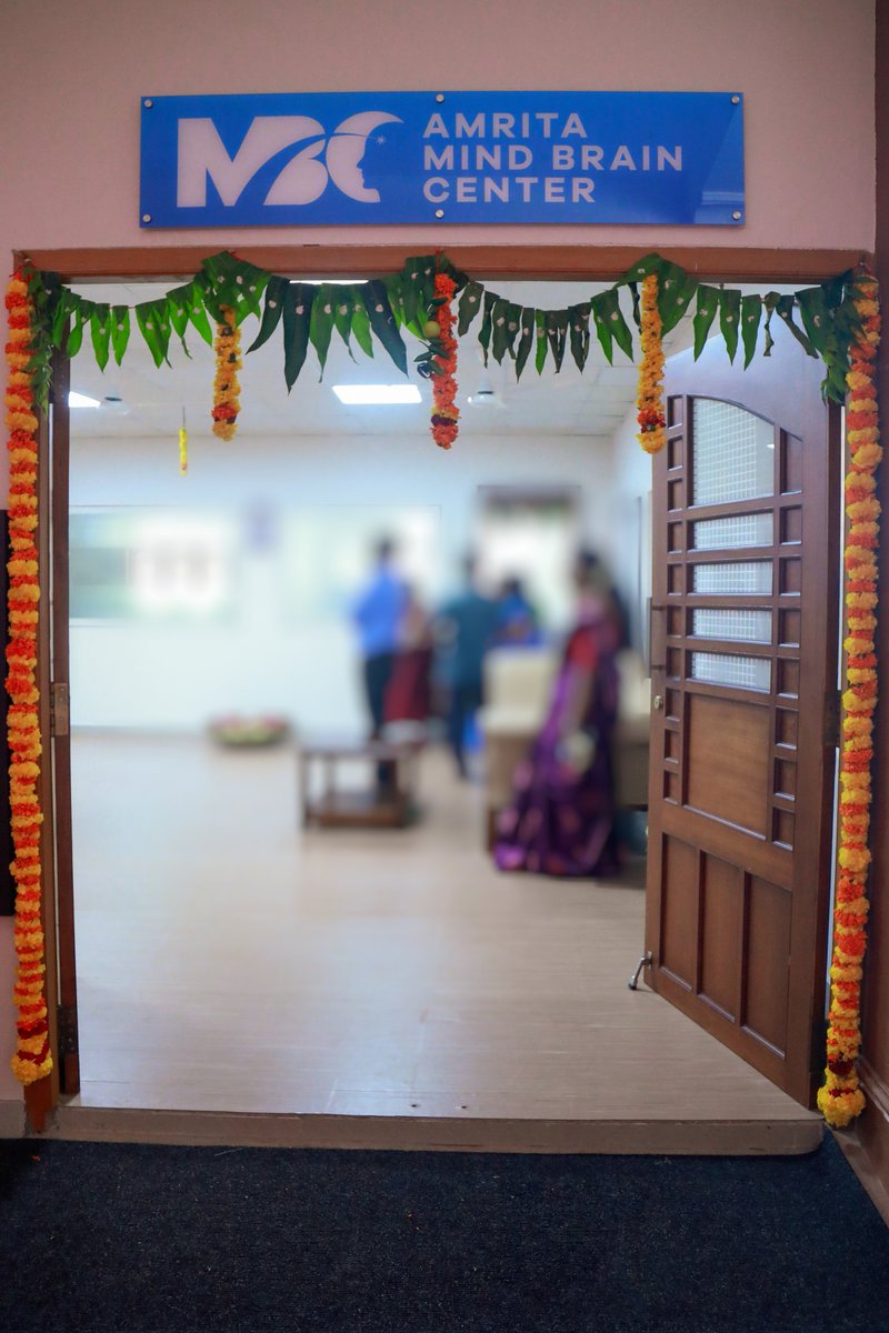 MindBrainCenter's tweet photo. It's been a year since we relocated to our new space! We are grateful for all your support!
#Amrita #MindBrain #Brain #Center #research #AmritaUniversity #Amritapuri https://t.co/PFVrFWMbls