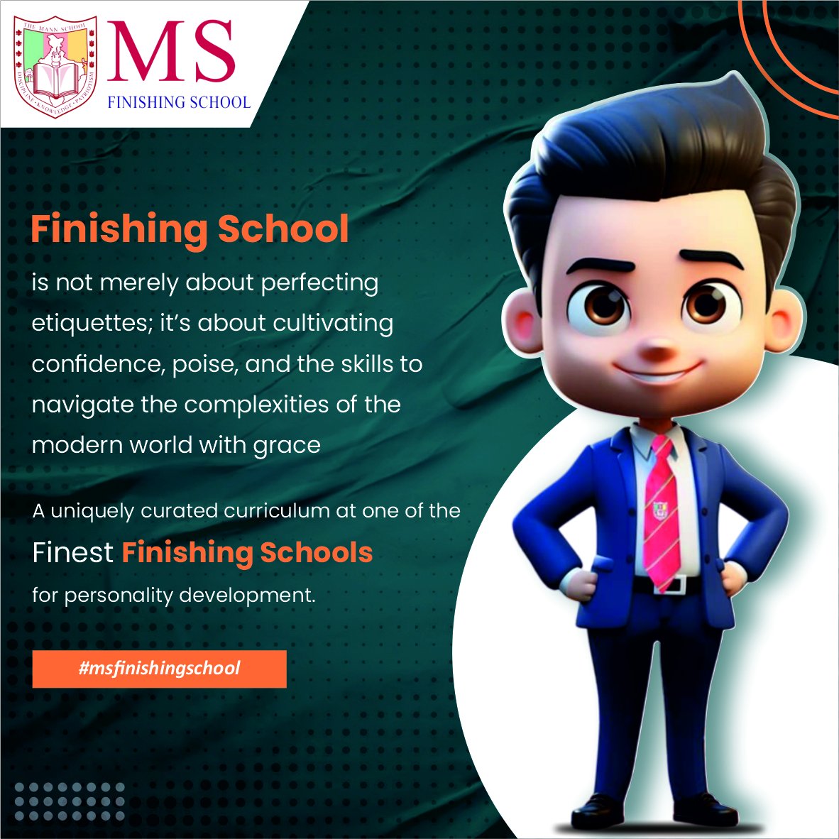 jsmann1959's tweet photo. MS Finishing School.
Dedicated to cultivating the highest standards of personal refinement,social grace,and cultural sophistication. It offers an experience in the art of poise,demeanor,n etiquette, equipping you with the skills to navigate with confidence and elegance. https://t.co/BooaDdjPfI
