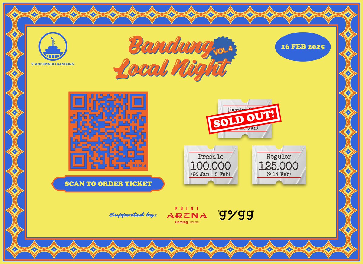 ‼️INFO PENTING ‼️

Kepada seluruh barudak bodor yang sudah membeli tiket #BLNVOL4, minho minta maaf karena satu dan lain hal acaranya harus digeser ke hari Minggu tanggal 16 Februari 2025.