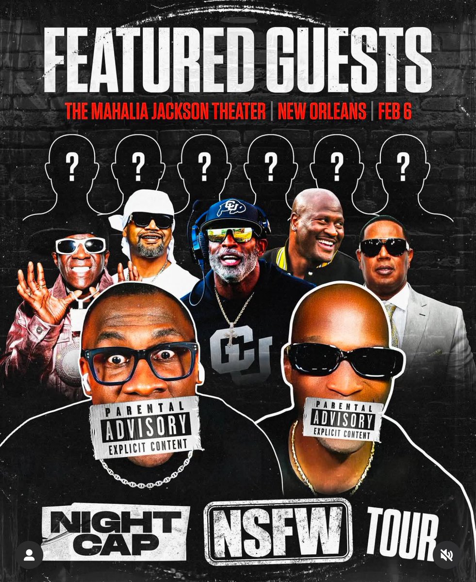 ochocinco's tweet photo. โ๏ธ: @MahaliaNOLA + @NightcapShow_ #5moredays https://t.co/ipIXPRfKqY