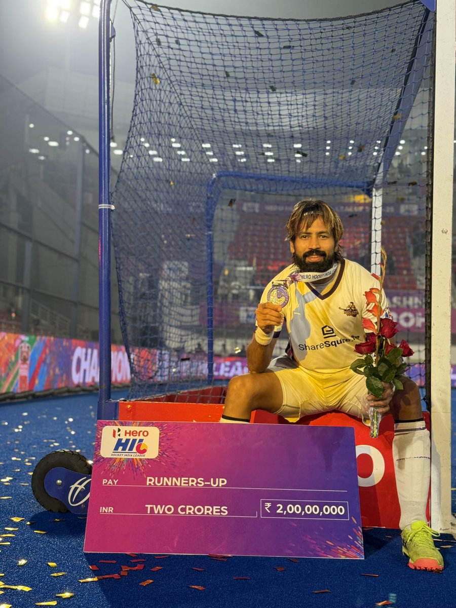 🥈Runner’s up at the Hero Hockey India League 24/25

Thank you everyone for cheering and supporting us. 
Dil Say Toofan ♥️👊

#runnersup #2ndplace #hil #dilsaytoofan #hyderabadtoofans #hockeykajashn #hockeyisfun <a href="/HockeyIndiaLeag/">Hockey India League</a> <a href="/HToofans/">Hyderabad Toofans</a>