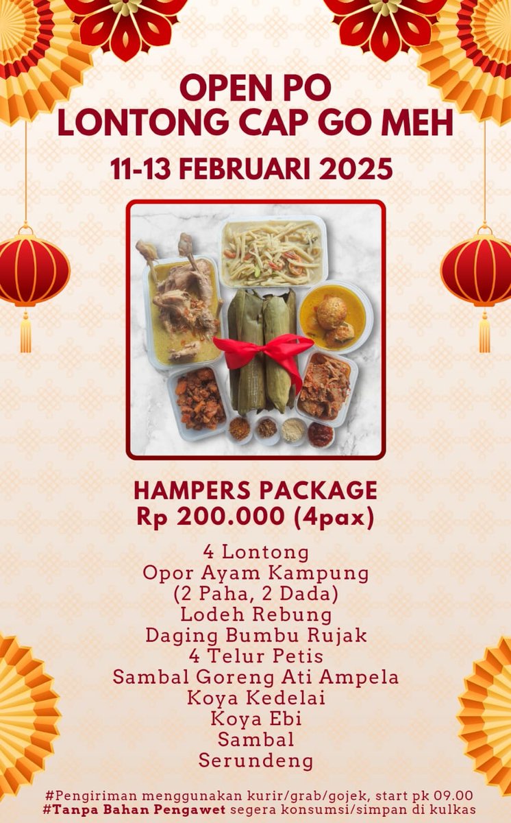 Tweeps, saya open PO pesanan makan di wilayah Surabaya.

Mau pesan nasi box dan tumpeng untuk ulang tahun, meeting, dan syukuran? Tentu bisa.
Minat? Monggo dm saya.
Terima kasih