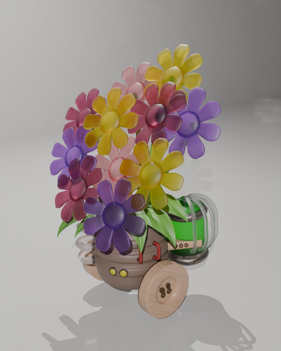 Loonefiy's tweet photo. Flower Bucket

#3dart #3dmodeling #3d #3Dartist #cute #3dcute #3DModel #blender3d #cutedesign #designs #art #glassart #glass #flower #3dflower #flowerglass #3dcommunity #Loonefiy https://t.co/RT20rDVrp1