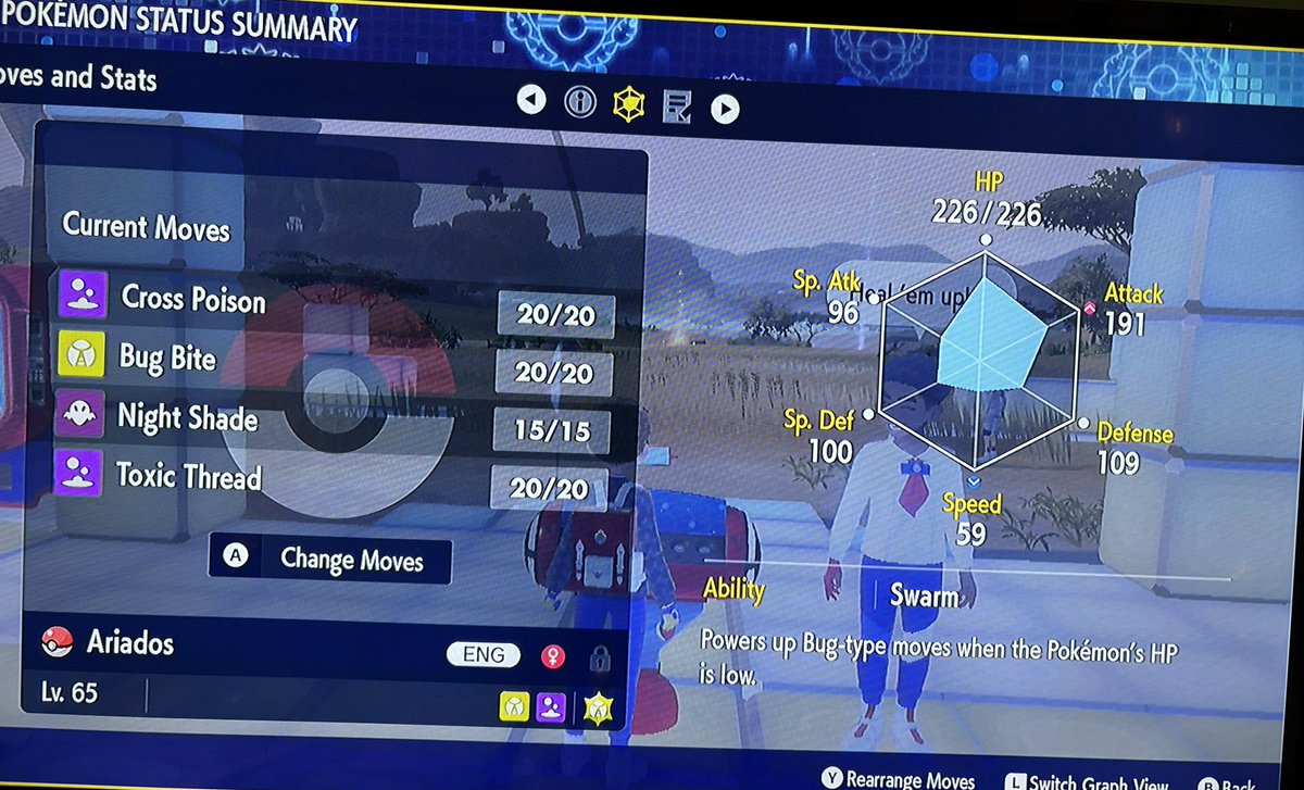 Fraggle_Drums's tweet image. #Ariados #L65 #UltimatePokémonQuest #Pokemon