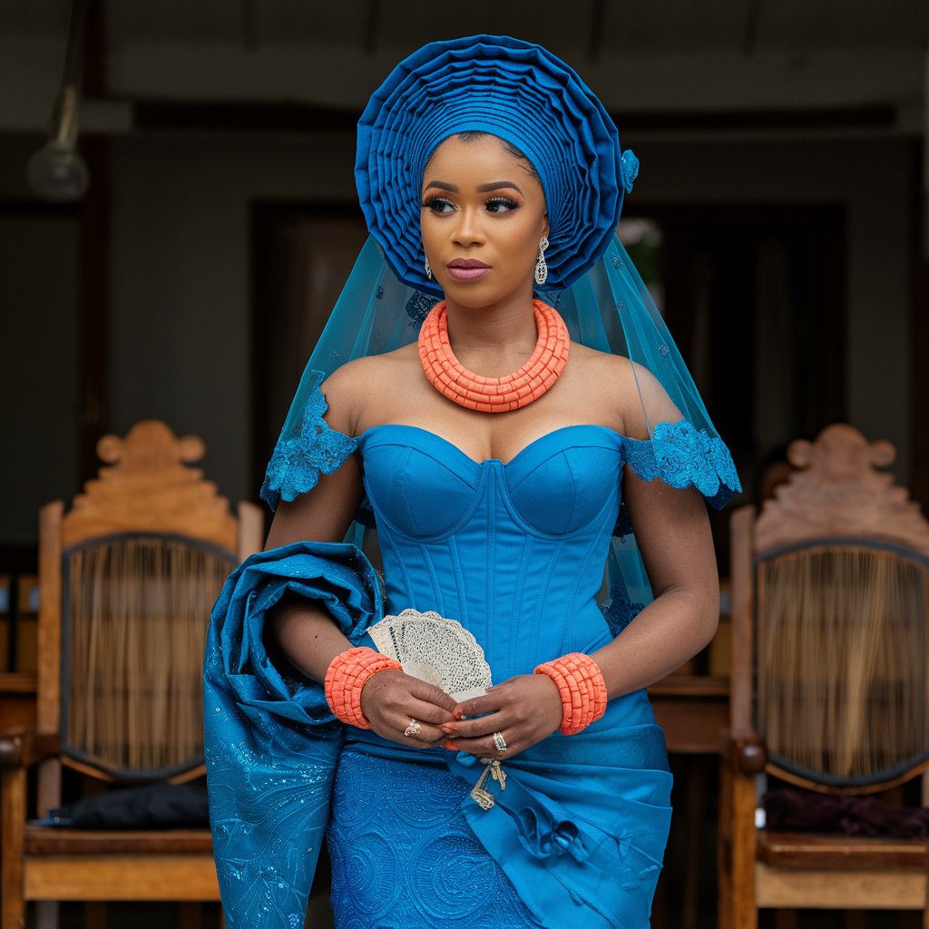 BoldAndWrapped's tweet image. Regal, radiant, and rooted in culture. ✨ This #BlackHistoryMonth, we celebrate the beauty of tradition with a modern Yoruba bridal look—where heritage meets timeless elegance. 💛👑 #fashion  #BHM #africanwomen