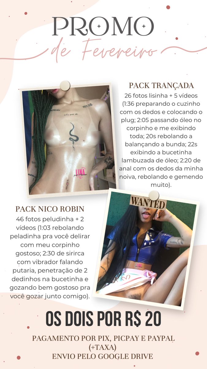 linafromsky's tweet photo. ✨ PROMO DE FEVEREIRO 🍣

Uma promo bem gostosinha pra não ter desculpa pra não gozar pra mim 😜

• 2 packs por R$20!

São 79 mídias (72 fotos e 7 vídeos) pra você se lambuzar todo 🔥

Vem gozar pra mim, vem? 😈 https://t.co/DL9kPSNLZl
