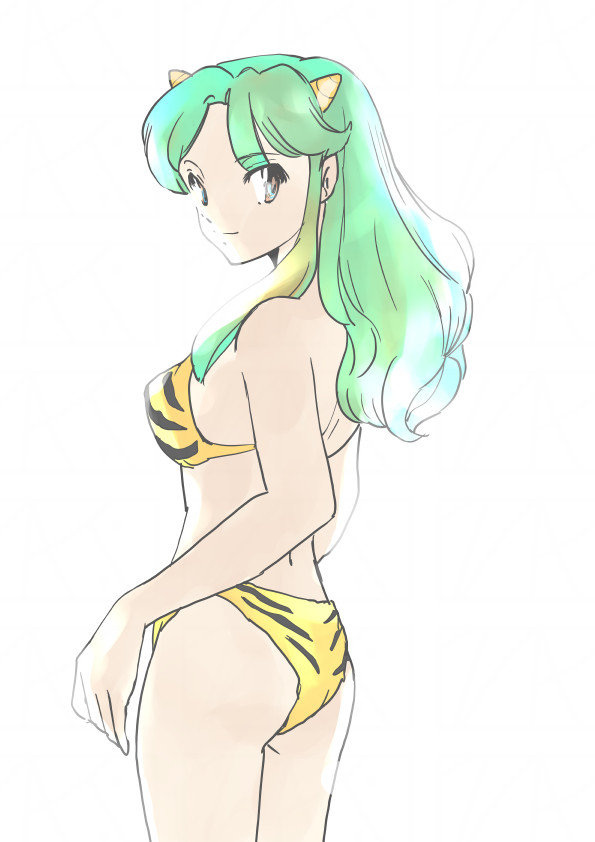 ラム・インベーダー(うる星やつら) 「節分なので ラムちゃん絵 」|松浦まさふみのイラスト