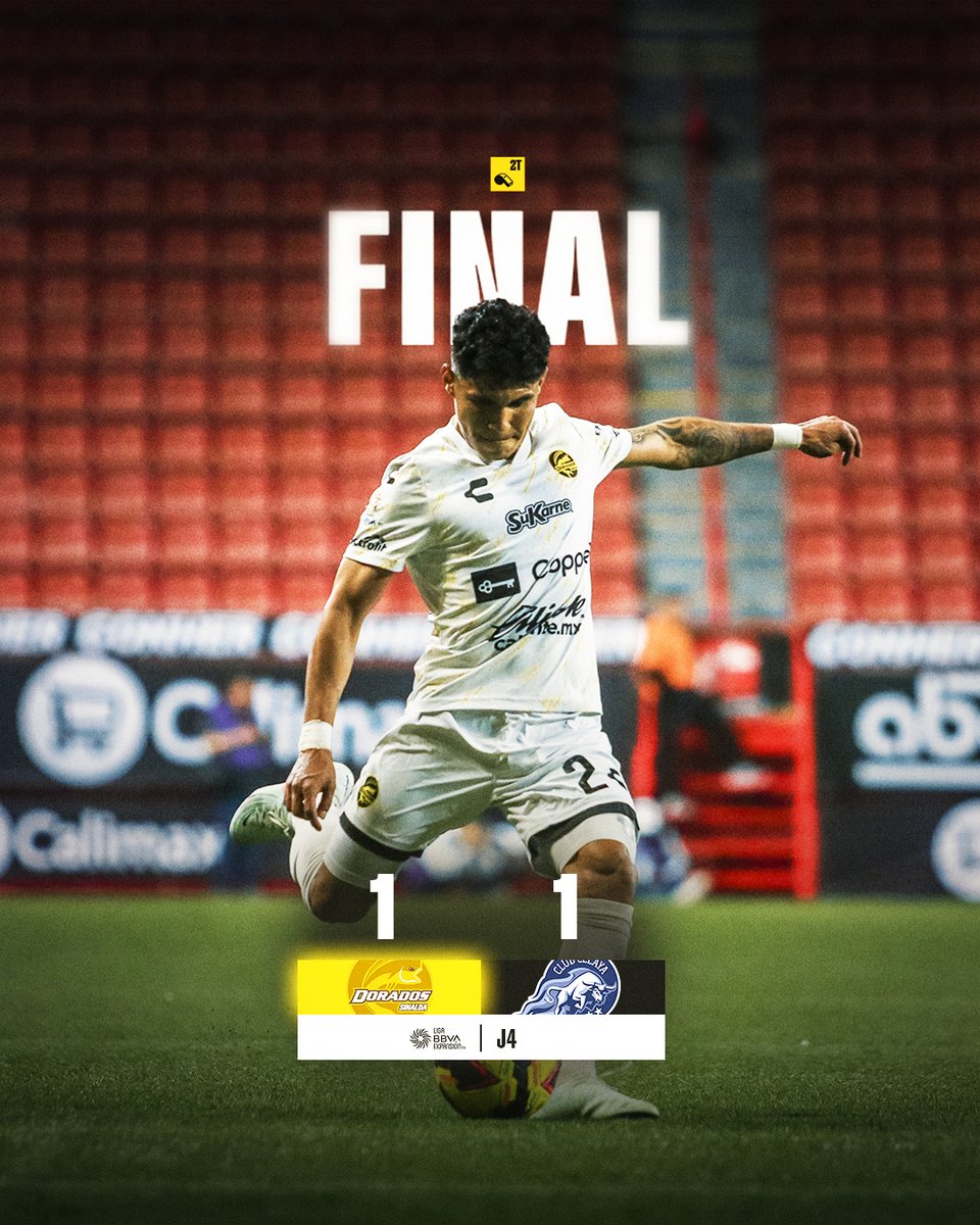 Dorados's tweet photo. Fin del partido.

#Jornada4 @LigaMXExpansion https://t.co/yX5bpMifBj