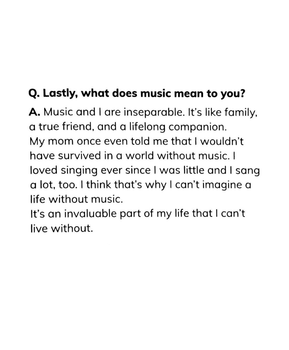 blckpnksn's tweet image. 🦊: Music and I are inseparable. It&apos;s like family, a true friend, and a lifelong companion. My mom once even told me that I wouldn&apos;t have survived in a world without music. I loved singing ever since I was little and I sang a lot, too. I think that&apos;s why —

(1/2) #SUNOO