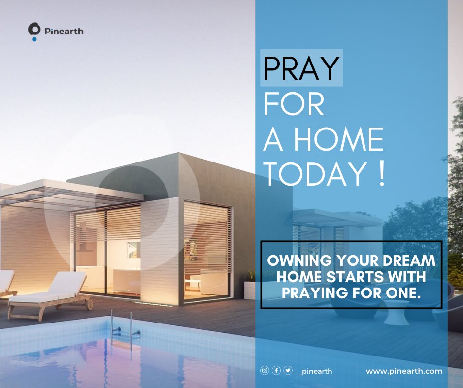 _pinearth's tweet photo. Happy Sunday Pinstars ! 🌞

Dreaming about a perfect and comfortable home isn’t complete without prayer.🙏

PRAY FOR HOME!

#pinearth #realestate #laws #document #Nigeria #market #home #happiness #love #home #update #money #tech #protech #booking #book #event #eventcenter #agents https://t.co/y0l7SzqpDx