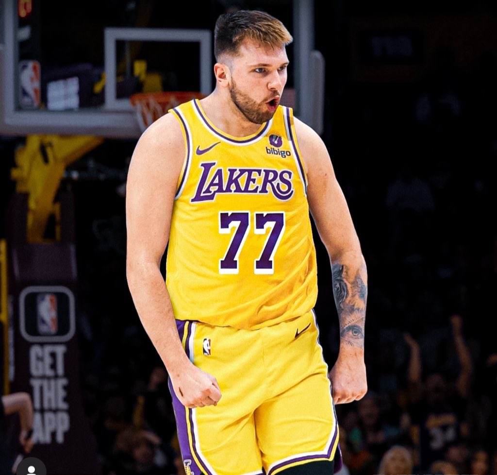 LakersEmpire's tweet photo. Luka Doncic this season

28.1 PPG
8.3 RPG
7.8 APG
46.4% FG https://t.co/E0VV8QPLiL