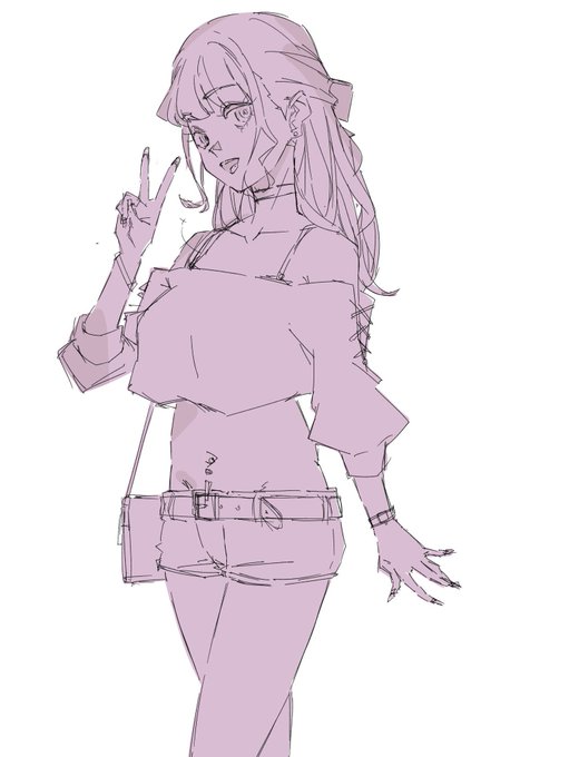 あげられる新規もないのでラフと清書でも 