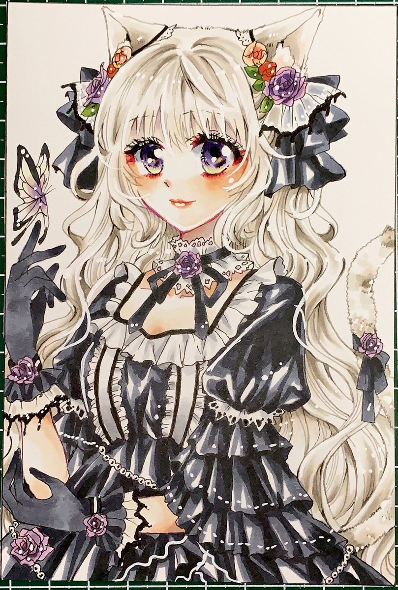 umeboshitter's tweet image. 大体コピックで女の子描いてます。

 #刺さる人に届け一次創作祭り