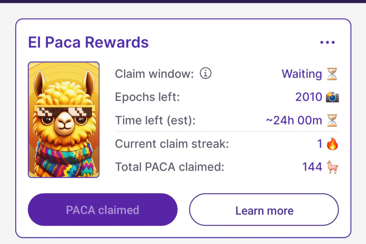 Nooooo 😭
72 day streak is over... 🥲
Guess all we can do is jump back on that $PACA train and start the ride all the way to the moon again 🚀

$DAG <a href="/Conste11ation/">Constellation Network</a>