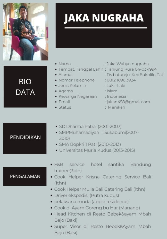 MOHON INFO BAGI YANG KETEMU ORANG INI.‼️

APTASENA INDANA &amp; JAKA WAHYU NUGRAHA. BAWA KABUR MOTOR BEAT NOPOL AB 2426 XL, TAB SAMSUNG &amp; SPEAKER JBL (sabtu, 1/2/25)

Sempat kerja di tempat saya Rumah Sebelah Dapoer Datuk, Jogja. Tolong yg tau org ini DM ya lur.🙏🏾