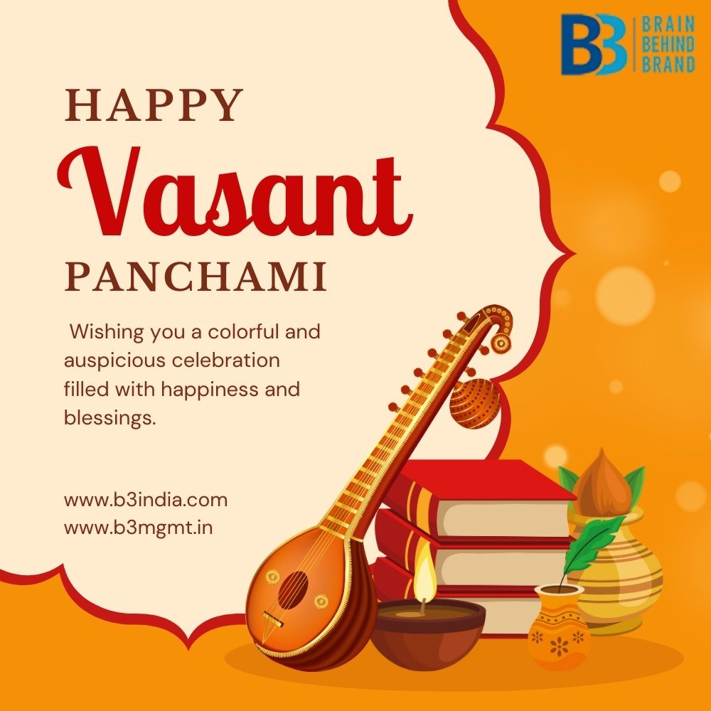 B3IndiaOfficial's tweet photo. On this beautiful day of Vasant Panchami, may your life be filled with the melody of joy, the wisdom of learning, and the colors of new beginnings. 🌼🎶
Let's celebrate knowledge, art, and positivity together.

#HappyVasantPanchami #CelebrationOfKnowledge  #b3india https://t.co/bp3ABEblxb