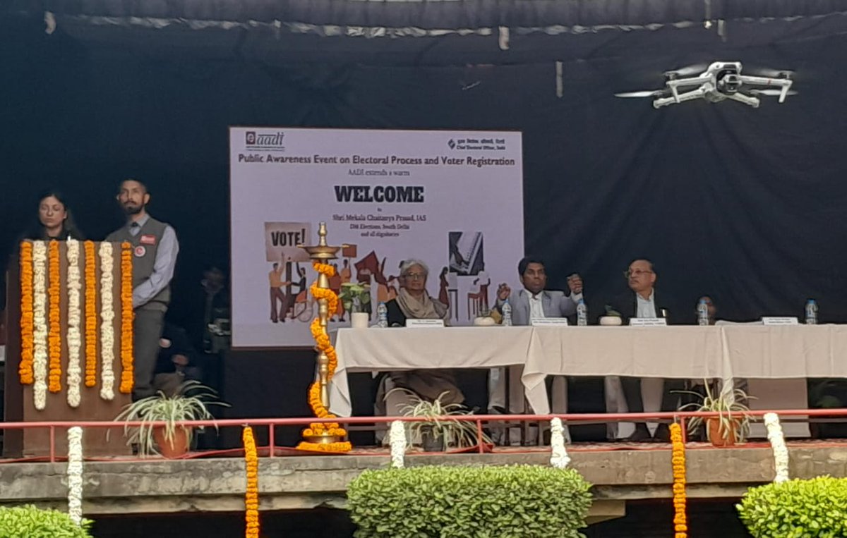 India_AADI's tweet photo. AADI in collaboration with the District Election Office, South Delhi and Chief Electoral Officer, Delhi held a Public Awareness on electoral process and Voter Registration to encourage participation of Persons with Disabilities in the forthcoming Delhi Assembly elections. https://t.co/AypauBGO1o