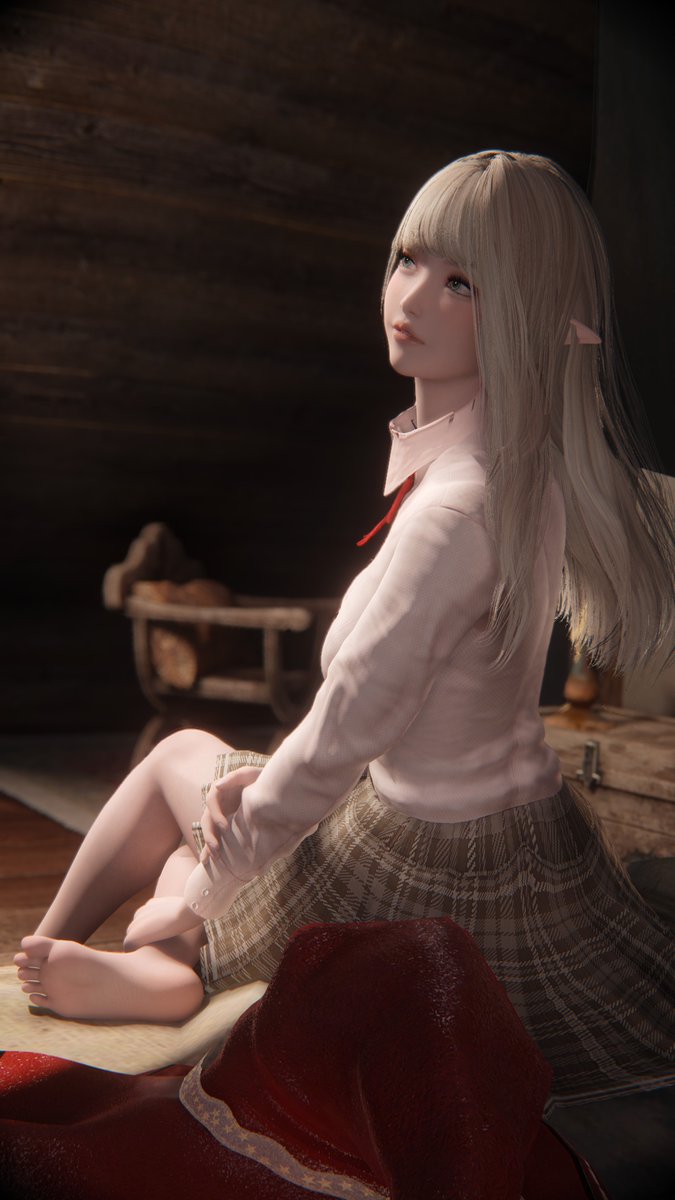 #第6回Skyrimお題SS大会 
見習い魔女さんの宿での1コマ