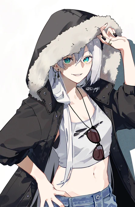 #刺さる人に届け一次創作祭り 白髪青目の子が好き 