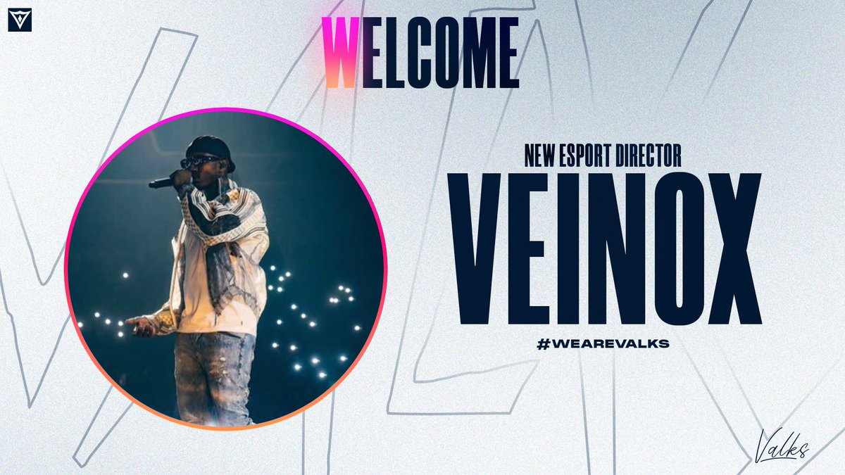 Dernière annonce de cette fin de semaine, aujourd'hui nous accueillons notre nouveau Directeur Esport, @VeinoxMNG ! 🔥

Bienvenue chez toi ! 

#WeAreValks 🩷🧡